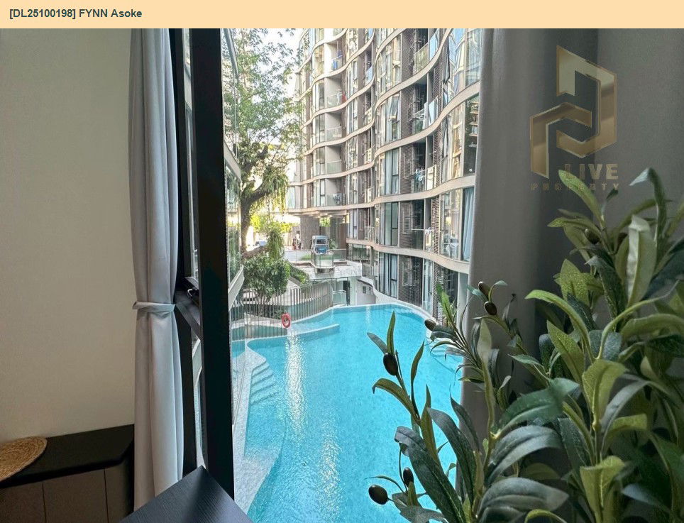 รูป DL25100198 ให้เช่าคอนโด ฟินน์ อโศก (FYNN Asoke) ใกล้ BTS อโศก พร้อมเข้าอยู่ โทรด่วน 0800343450 LineID @655ebbvc - รูปที่ 9/11