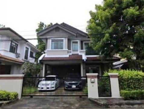 ให้เช่าบ้านเดี่ยว 2 ชั้น หมู่บ้านเศรษฐสิริ วงแหวน-สุขาภิบาล 2  ใกล้ แฟชั่น ไอส์แลนด์ แอร์ 4 เครื่อง เฟอร์นิเจอร์ครบ อยู่อาศัยเท่านั้น 