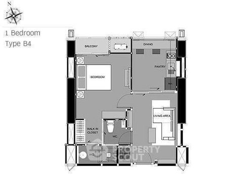 ชั้น 53 ห้อง 1 ห้องนอน RHYTHM Phahon-Ari ใกล้ BTS สะพานควาย (ID 300925)