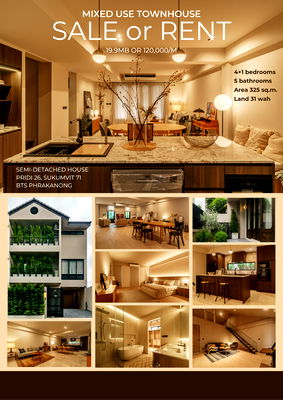Twin houses for rent St. Andrews International School Bangkok : Townhouse Sukhumvit 71 Pridi Banomyong26 Behind Karo Coffee Walkable to St.Andrew