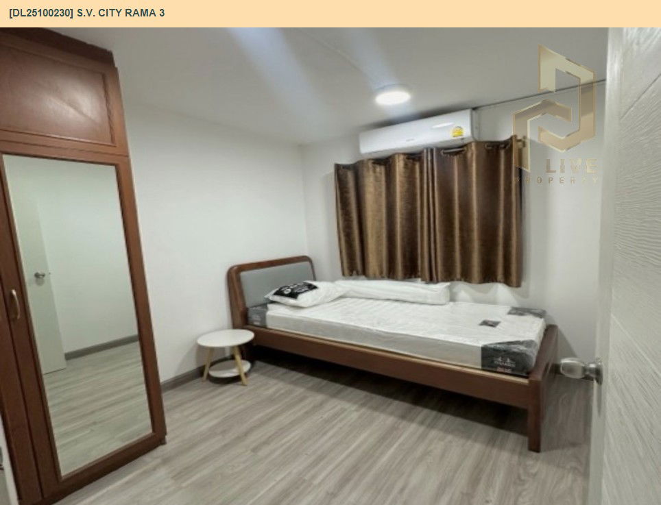 รูป DL25100230 ให้เช่าคอนโด เอสวี ซิตี้ พระราม 3 (S.V. City Rama 3) ใกล้ - พร้อมเข้าอยู่ โทรด่วน 0656133286 LineID @897iyzll - รูปที่ 4/8