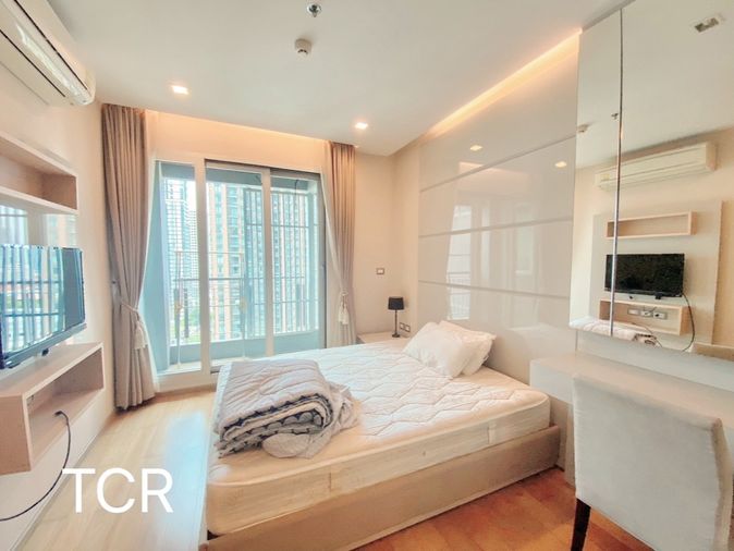 พร้อมให้เช่า🌟" 𝐓𝐡𝐞 𝐀𝐝𝐝𝐫𝐞𝐬𝐬 𝐀𝐬𝐨𝐤𝐞 "🌟 1 ห้องนอน 46 ตรม. ชั้น 15+ , ใกล้ Airport Link & MRT-เพชรบุรี  [250232]