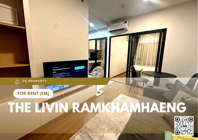 Condos for rent : For rent ✨ The Livin Ramkhamhaeng ✨ near MRT Interchange Lamsalee, fully furnished and equipped with appliances