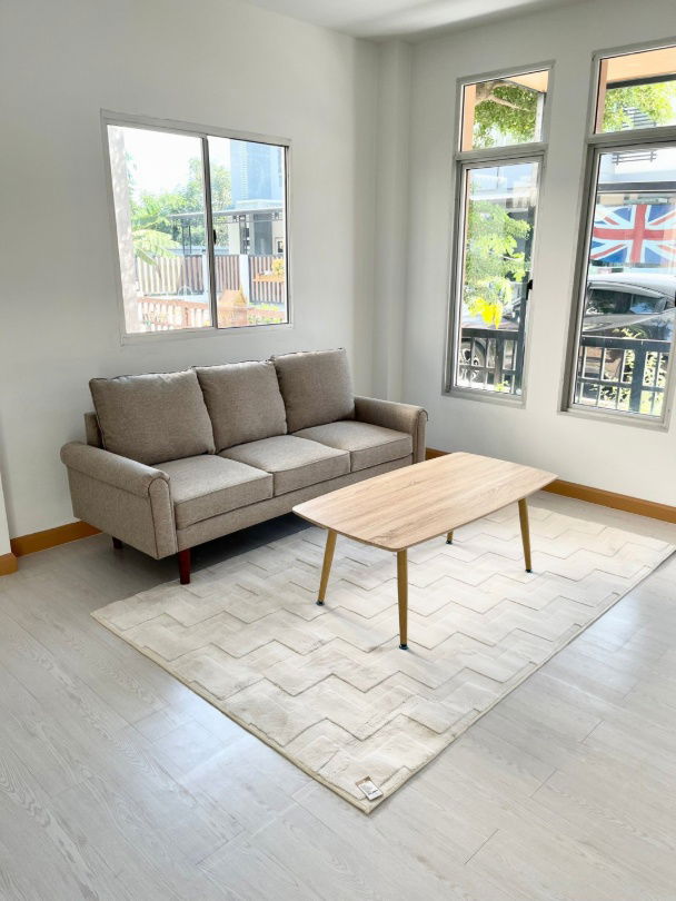 รูป บ้านแฝด แต่งใหม่ มีเฟอร์ หมู่บ้านพร้อมพัฒน์ กรีนโนวา รีโนเวทใหม่ ถนนปัญญาอินทรา เลียบคลองสอง คลองสามวา  - รูปที่ 6/23