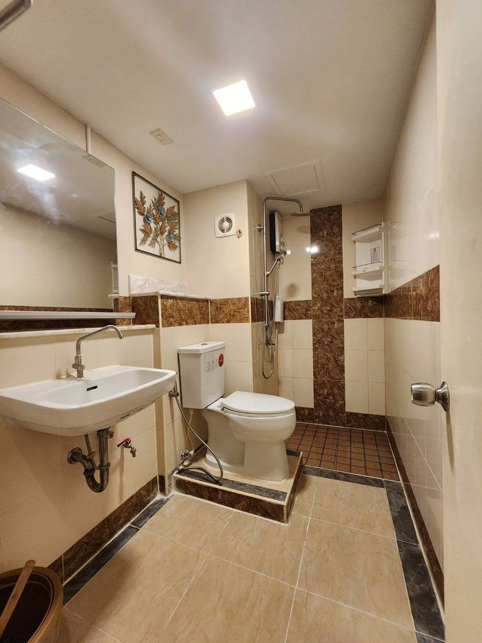 รูป คอนโดเมืองทอง แต่งแล้ว ขยายห้องน้ำ ประตูห้องนอน 2 ห้อง - รูปที่ 10/11