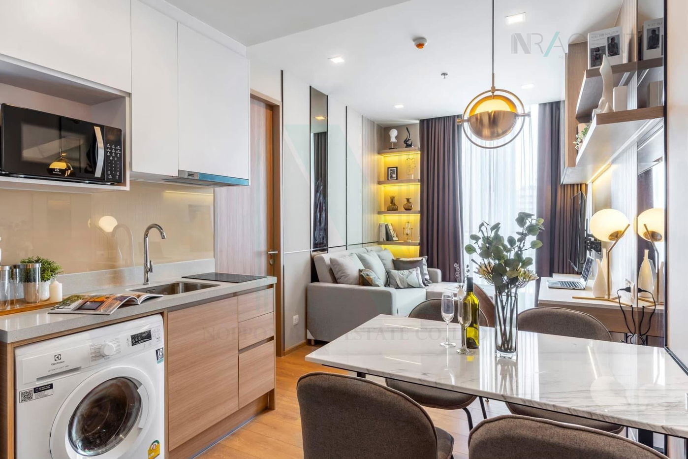 รูป 🔺 ให้เช่าคอนโด โนเบิล อราวน์ สุขุมวิท 33 อาคาร 1 ชั้น 8 1 ห้องนอน ขนาด 36.00 ตรม ใกล้ The Em District - รูปที่ 8/8