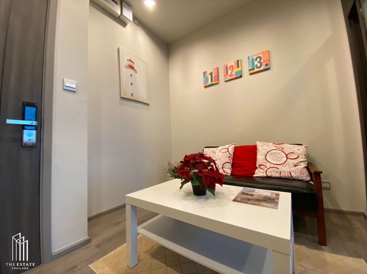 รูป For rent Whizdom Avenue Ratchada-Ladprao ชั้นสูง ครัวปิด วิวเมืองและพื้นที่สีเขียว @18,000 Baht  - รูปที่ 5/8