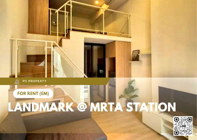 Condos for rent : For rent 📍 Landmark @ MRTA Station 📍 DUPLEX room with new furniture and appliances