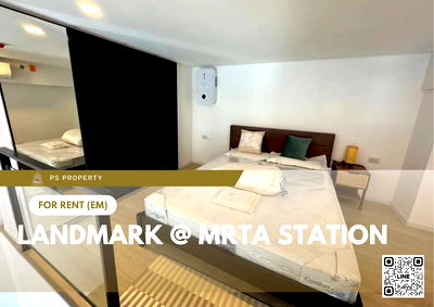 Condos for rent : For rent 📍 Landmark @ MRTA Station 📍 DUPLEX room with new furniture and appliances