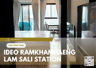 Condos for rent The Paseo Town Ramkhamhaeng  : For rent 📍 Ideo Ramkhamhaeng - Lam Sali Station 📍 Fully furnished and equipped, near MRT Lam Sali Intersection