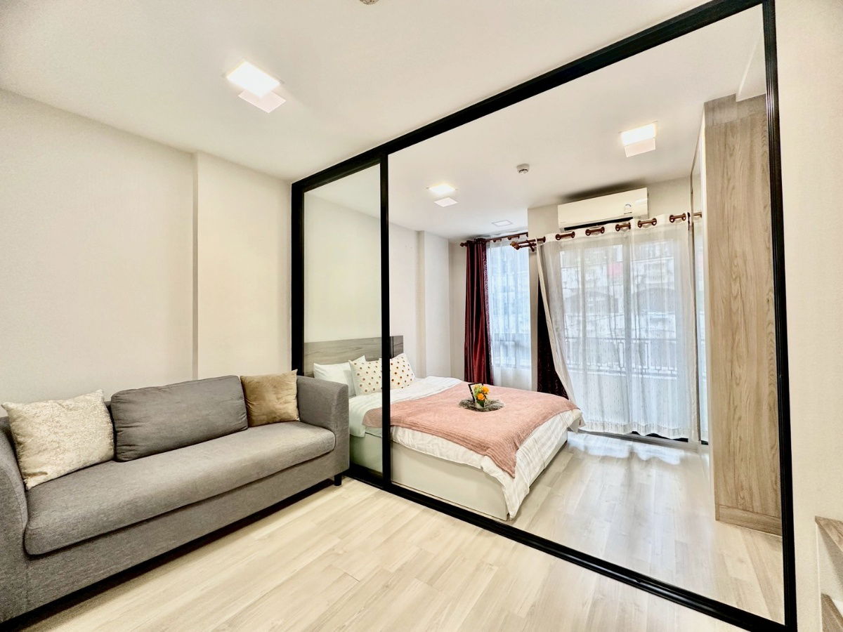 รูป 🔴ECH250842🔴 ให้เช่า Plum Condo Saphanmai Station | 1 ห้องนอน 1 ห้องน้ำ | 23 ตรม. | ชั้น 4 | Fully Furnished | 8,500 บาท/เดือน - รูปที่ 6/13