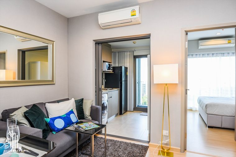 For rent Whizdom Connect, 1 bedroom, open view, pleasant green space, beautifully decorated, fully furnished @ 18,000 baht
