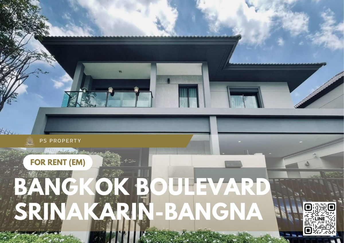 รูป บ้านเดี่ยวให้เช่า 📍 Bangkok Boulevard Srinakarin-Bangna 📍 4 ห้องนอน 3 ห้องน้ำ ใกล้ Mega Bangna - รูปที่ 1/11