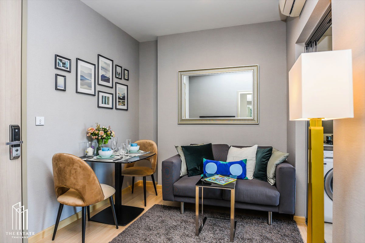 picture For rent Whizdom Connect, 1 bedroom, open view, pleasant green space, beautifully decorated, fully furnished @ 18,000 baht - 5/14