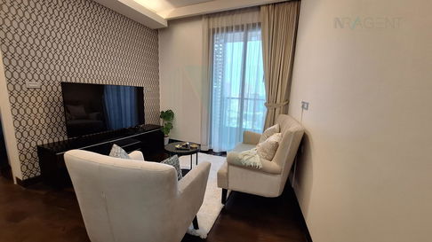 For Rent Condo THE LUMPINI 24 Building 1, Floor 23,2 bed room, Room size 55 sqm