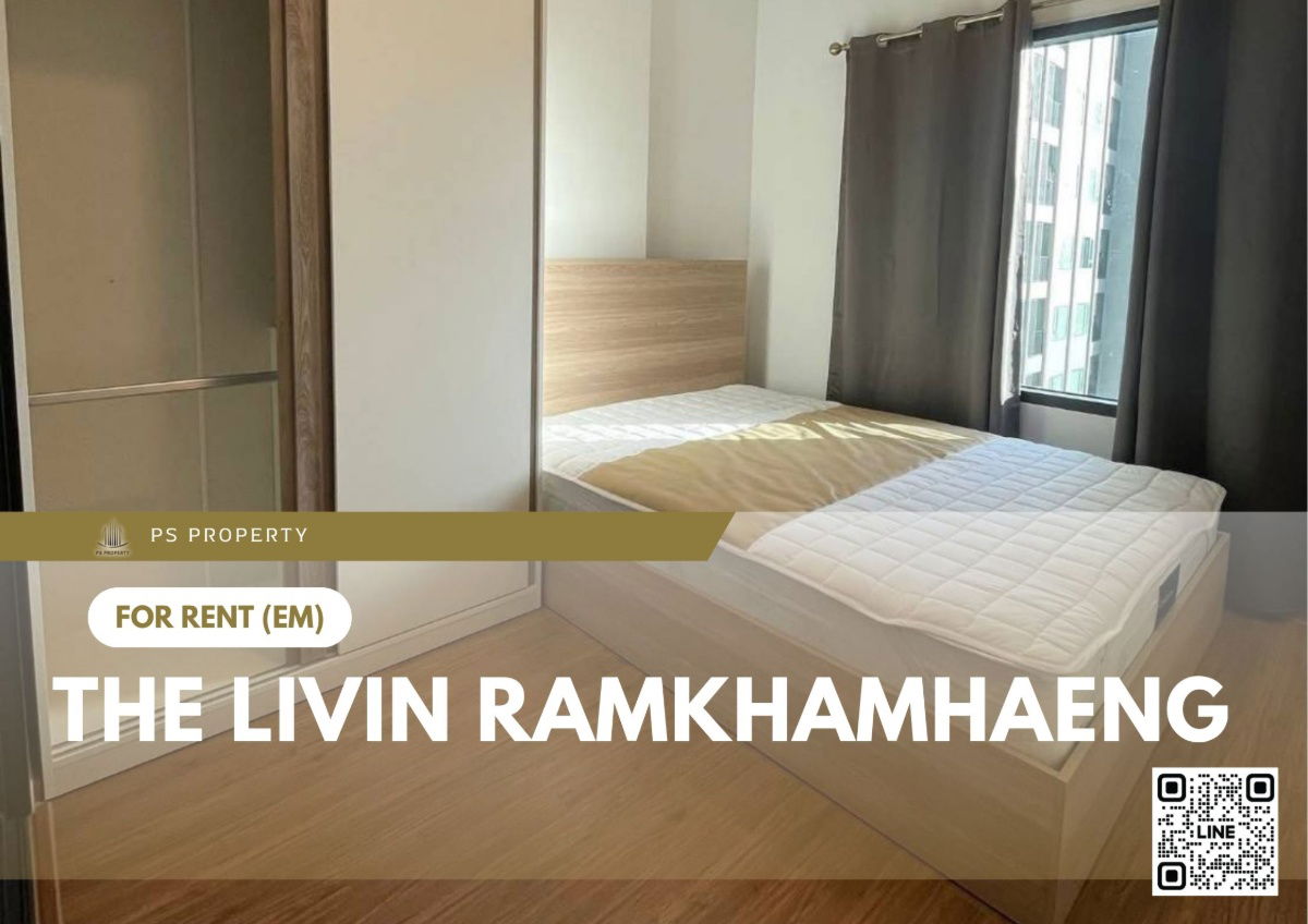 รูป ให้เช่า 📍 The Livin Ramkhamhaeng 📍 เฟอร์นิเจอร์ และ เครื่องใช้ไฟฟ้าครบ ใกล้ MRT ลำสาลี - รูปที่ 1/9