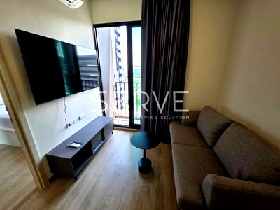 Condos for rent : 2 Beds 1 Bath Nice Room City View Super High Floor 35+ New Condo Good Location  Close to MRT Phra Ram 9  220 m  @ NUE District R9