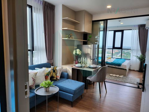 ให้เช่าคอนโด ดิ ออริจิ้น ราม 209 อินเตอร์เชนจ์ อาคาร 1 ชั้น 24 1 BED PLUS ขนาด 32 ตรม ใกล้ ใกล้ ตลาดมีนบุรี