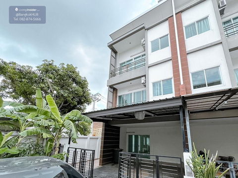HUB-531🏡โฮมออฟฟิศสไตล์โมเดิร์น 3 ชั้นหลังมุม "กานต์ศิริ รามอินทรา-นวลจันทร์ 48"🏡 เพียง 8.4 ล้าน 🏡*085-9416915*🏡