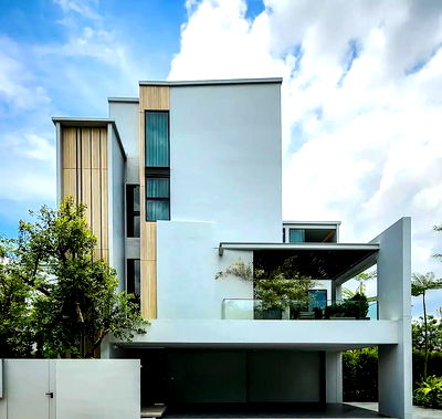 เช่าบ้านเดี่ยว ถนนกรุงเทพ-ชลบุรี มอเตอร์เวย์ : FOR RENT   บ้านเดี่ยว โครงการหรู VIVE กรุงเทพกรีฑา  พร้อมลิฟท์ส่วนตัว ติดโรงเรียนนานาชาติ Wellington