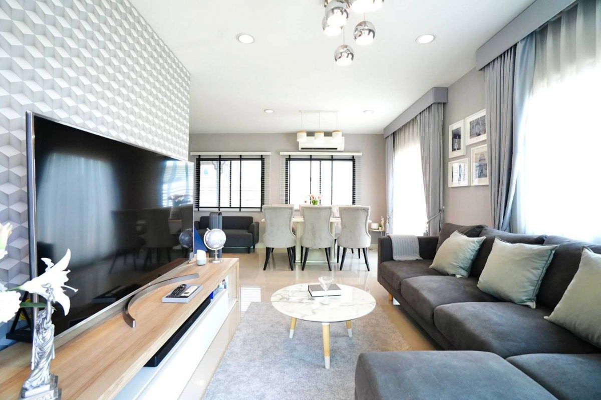 รูป บ้านเดี่ยว แต่งพร้อมอยู่ หมู่บ้านเพฟ รังสิต-คลอง 4 บึงยี่โถ ธัญบุรี ปทุมธานี สวยหรู ใกล้ทางด่วนโทลล์เวย์, รถไฟฟ้าสายสีแดง - รูปที่ 4/25