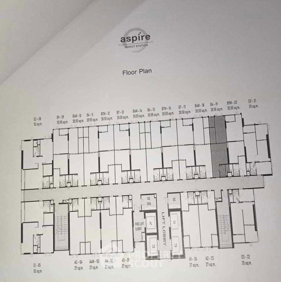 picture 1-BR Condo at ASPIRE Onnut Station near BTS On Nut (ID 2006687) - 6/7