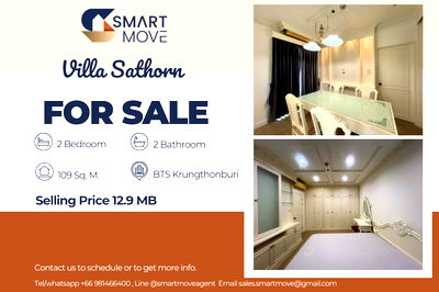 Condos for sale : 🔥 For Sale !! high floor 28++, women's style!! 🔥 Code C20251000021.....Villa Sathorn, 2 bedroom , 2 bathroom Combined, furnished, Special Deal!!📣📣