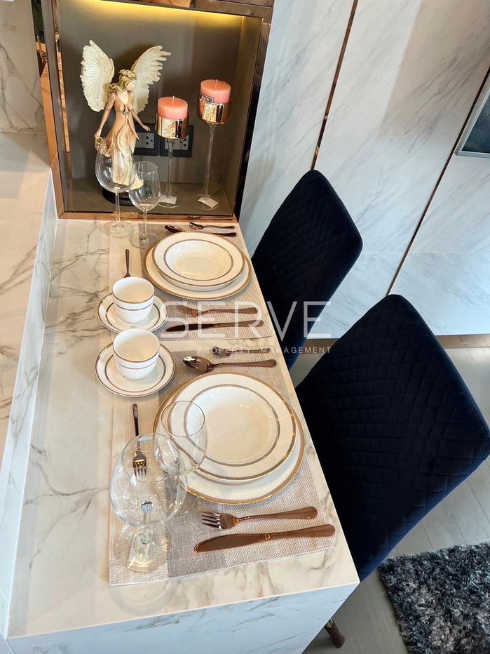 picture 1 Bed 1 Bath Nice Room City View Luxury brand Good Location  Close to MRT Phetchaburi station  @ The Esse at Singha Complex - 3/9