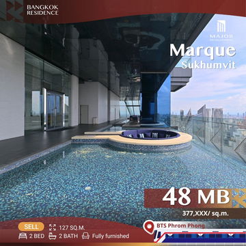 💥Rare Unit!💥Fully Furnished Luxury unit, Marque Sukhumvit Near BTS Phrom Phong
