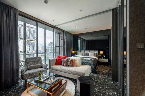 🚩 For Rent Condo BEATNIQ SUKHUMVIT 32 Building 1, Floor 25,1 bed room, Room size 40.00 sqm