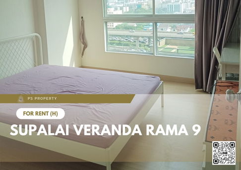 For rent ✨ Supalai Veranda Rama 9 ✨ Fully furnished and equipped, near Central Plaza