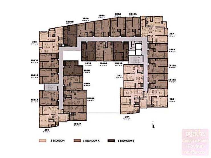 รูป ขายคอนโด ห้องสวย Amaranta Residence (อมรันทา เรสซิเด้นซ์) ใกล้รถไฟฟ้าใต้ดิน MRT สถานีห้วยขวาง ชั้น 5 ห้องมุม  35.87 ตร.ม.  ซอย ประชาราษฎร์บำเพ็ญ 5  - รูปที่ 8/12