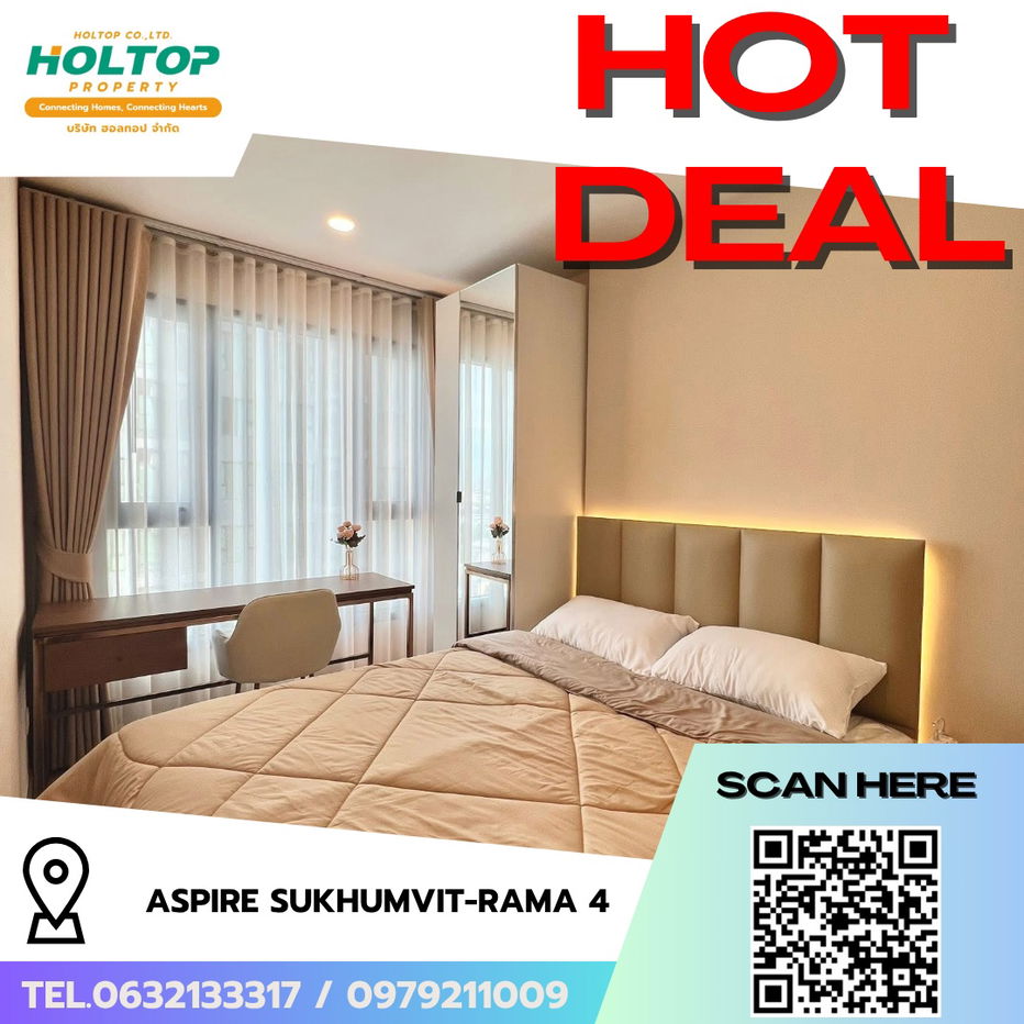 รูป #R6937 🎉 101068 ให้เช่าคอนโด Aspire Sukhumvit-Rama 4 - รูปที่ 1/5