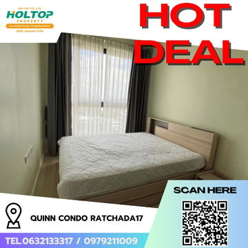 #R6943 🎉 101068  ให้เช่าคอนโด Quinn Condo Ratchada17