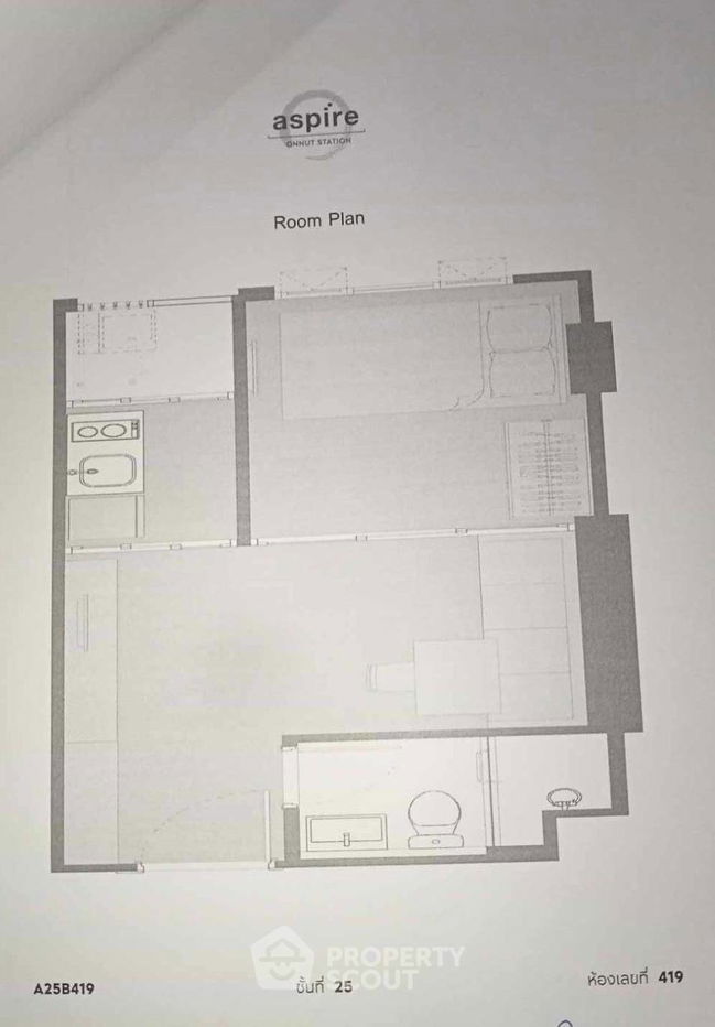 picture 1-BR Condo at ASPIRE Onnut Station near BTS On Nut (ID 2006687) - 7/7