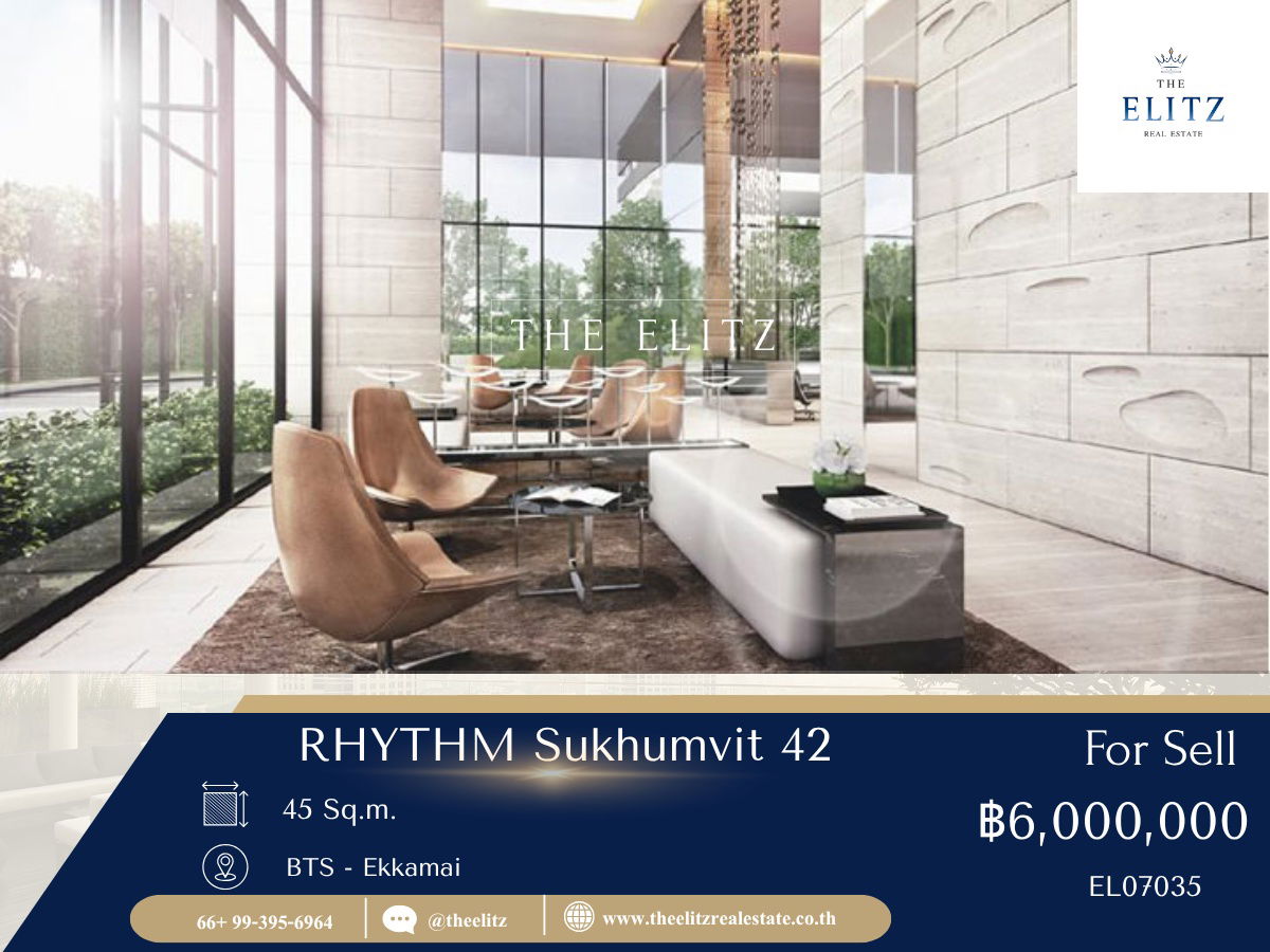 รูป ✨ ด่วน! RHYTHM Sukhumvit 42 Rare Unit ทำเลทองใจกลางเอกมัย พร้อมโอนทันที ✔ - รูปที่ 1/7
