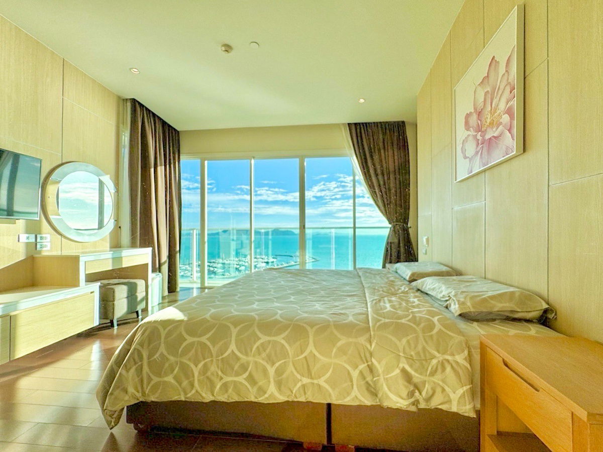 รูป 🏖 คอนโดหรูริมทะเลให้เช่า วิวทะเลเต็มตา เฟอร์ครบ พร้อมอยู่ Mövenpick White Sand Beach ✨📞093-1681685 - รูปที่ 9/12