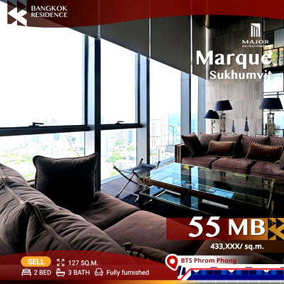 ขายคอนโด : 💎Ultimate Luxury💎ห้องสวยแต่งครบ ราคาพิเศษสุด! Marque Sukhumvit ใกล้ BTS พร้อมพงษ์