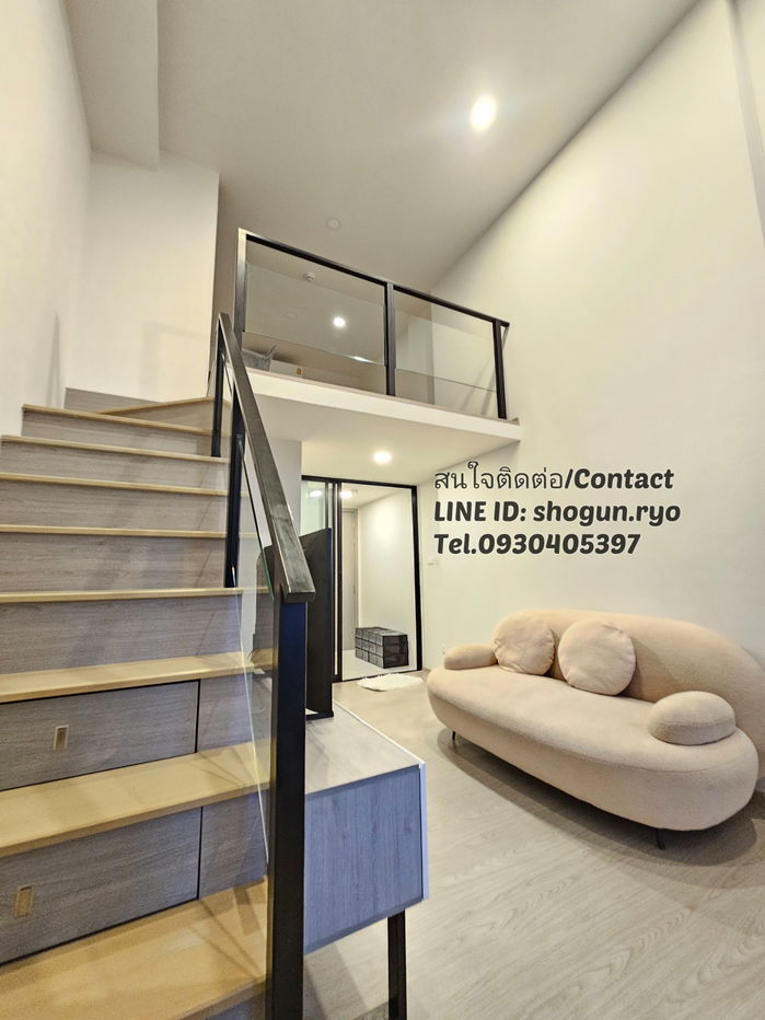 รูป 🔥🚉 ลดถูกสุด💥 คอนโด Duplex 2 ชั้น 33 ตรม. ติดรถไฟฟ้า 3 สาย, Origin Plug & Play รามคำแหง Triple Station, ใกล้ the mall Bangkapi, ม.ราม, NIDA, ท่าเรือ - รูปที่ 3/18