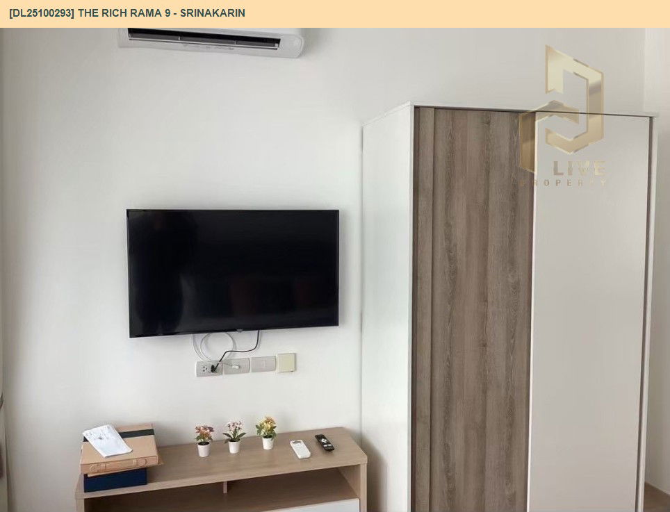 picture DL25100293 Condo for rent, The Rich Rama 9 - Srinakarin near AIRPORT RAIL LINK หัวหมาก, ready to move in, call urgently 0638692663 LineID @162cjixi - 5/10