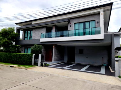 เช่าบ้านเดี่ยว ถนนเทพารักษ์ : ให้ เช่าบ้านเดี่ยว TheCityบางนา — บ้านหรูแปลงมุม 78 ตร.วา 351 ตร.ม. 4 ห้องนอน | 5 ห้องน้ำ ถนนเมน ใกล้ Mega Bangna เพียง 800 ม.