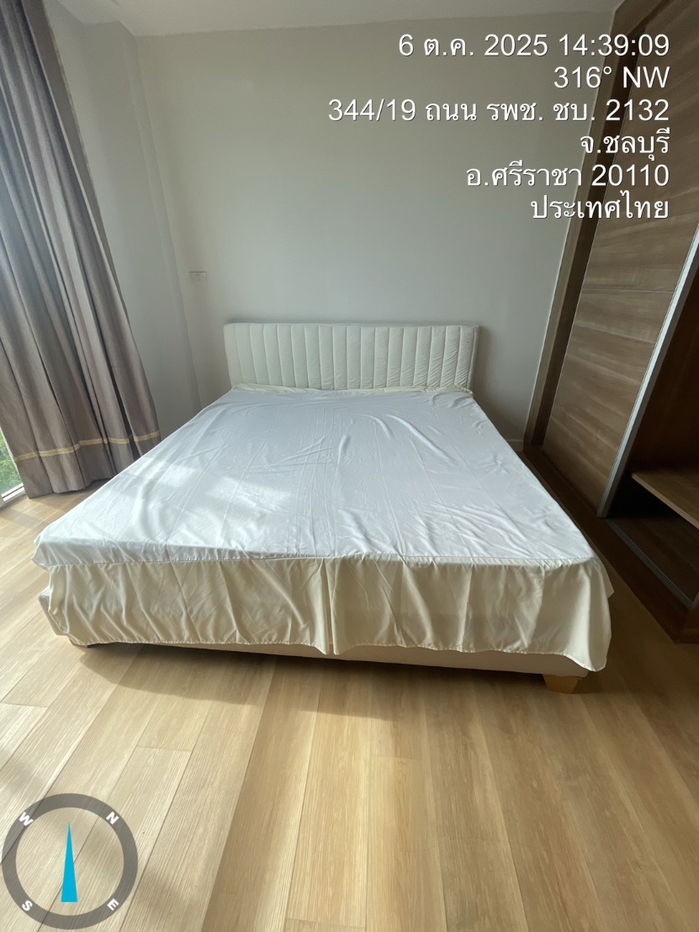 picture For rent Green Lake Condo Sriracha beautiful room with furniture close to the community convenient transportation natural view great atmosphere - 2/16
