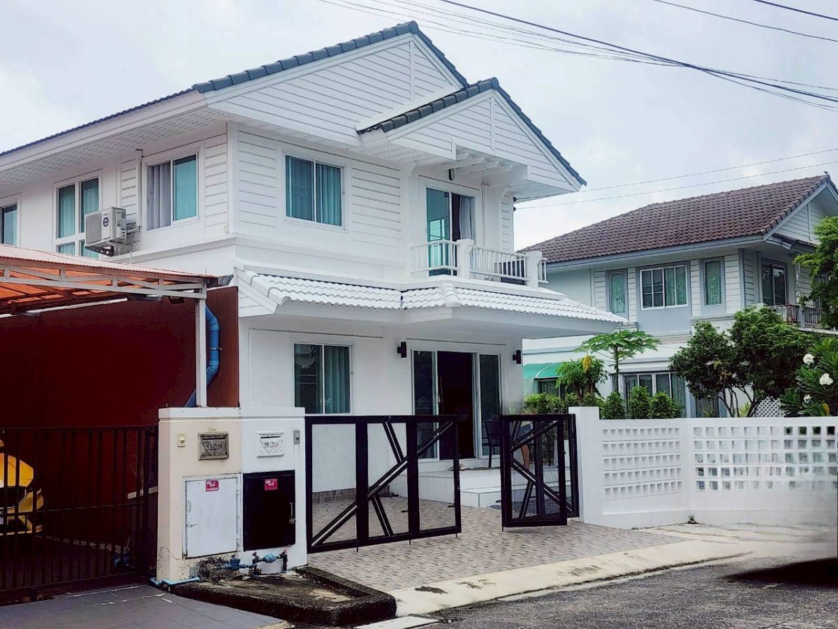 รูป บ้านเดี่ยว หลังมุม หมู่บ้าน พฤกษ์ลดา1 รังสิต-คลอง4 ถนนพระองค์เจ้าสาย ไสวประชาราษฎร์ ลำลูกกา ปทุมธานี แต่งใหม่พร้อมอยู่ ทำเลดี - รูปที่ 1/21