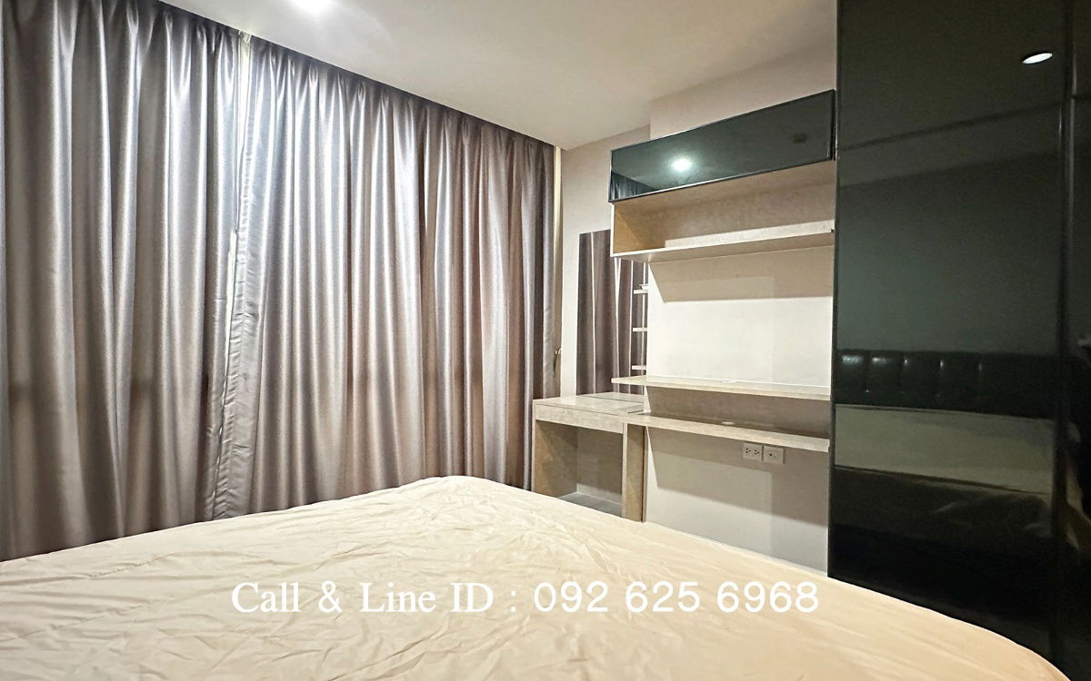 picture For rent 🏠 The Room Sukhumvit 69 Condo 🏠 Large room, 1 bedroom, 1 bathroom 🚆 Ready to move in, near BTS Phra Khanong - 13/24