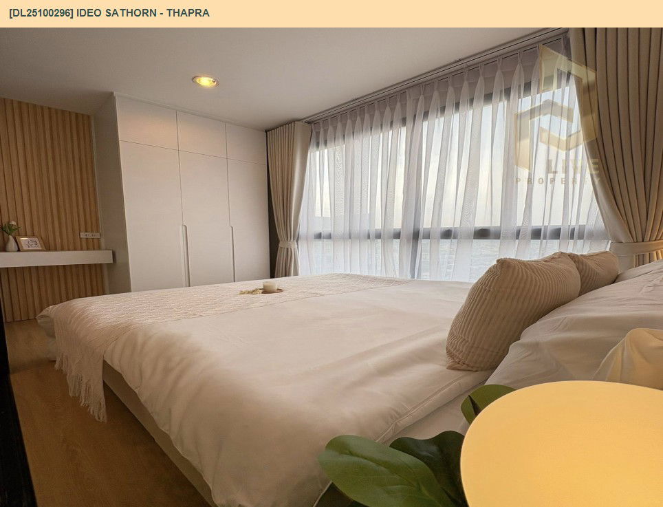 picture DL25100296 Condo for sale, IDEO Sathorn - Thapra near BTS Pho Nimit , ready to move in, call urgently 0638692663 LineID @897iyzll - 8/12