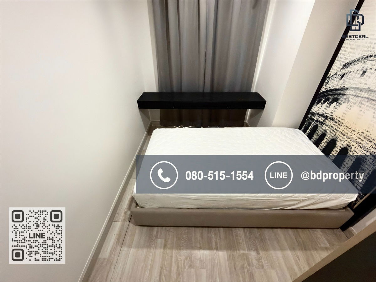 รูป Bestdeal ให้เช่าด่วน!!!ราคา 26,000/เดือนเท่านั้น  2 ห้องนอน 55 sqm. เฟอร์นิเจอร์และเครื่องใช้ไฟฟ้าครบ ใกล้MRT และ เซ็นทรัลพระราม 9 เพียง 80 ม. - รูปที่ 6/15