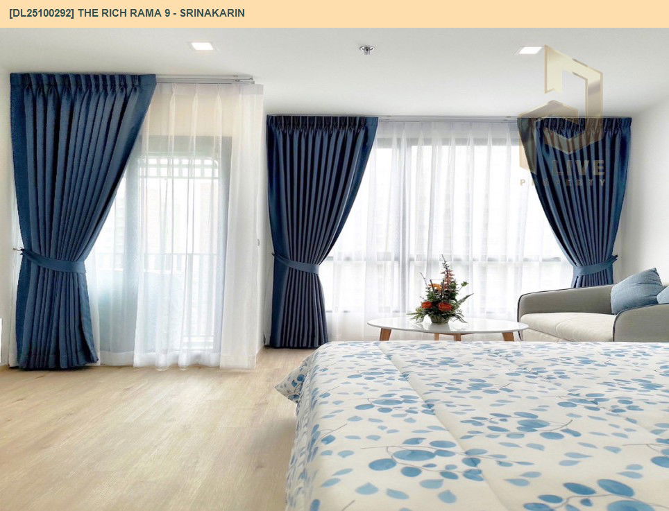 picture DL25100292 Condo for rent, The Rich Rama 9 - Srinakarin near AIRPORT RAIL LINK หัวหมาก, ready to move in, call urgently 0638692663 LineID @523dslwi - 4/11