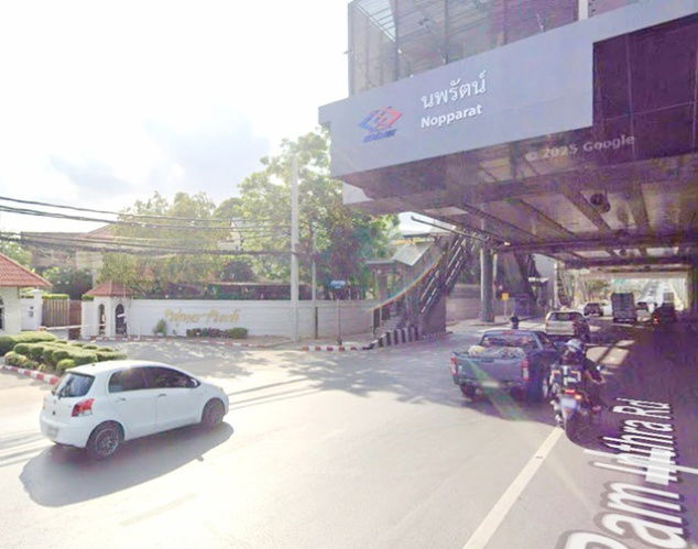 picture MRT RamIntra Ring Road Fashion 600m. Warehouse for rent or filled land next to the main road 141sq.w - 6/8