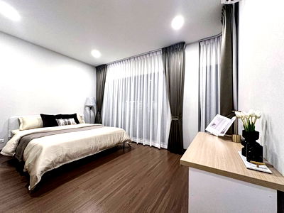 บ้านเดี่ยวให้เช่า : P0260 บ้านเดี่ยวพร้อมอยู่ในโครงการ The City บางนา — เงียบสงบ ใกล้คลับเฮ้าส์