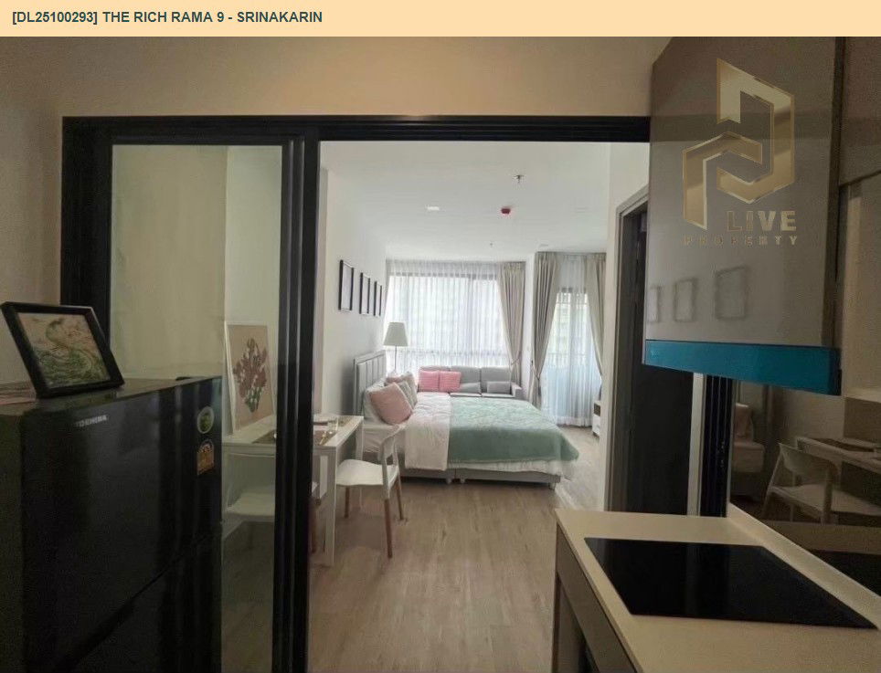 picture DL25100293 Condo for rent, The Rich Rama 9 - Srinakarin near AIRPORT RAIL LINK หัวหมาก, ready to move in, call urgently 0638692663 LineID @162cjixi - 4/10